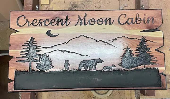 Вилла Crescent Moon Cabin Севьервилл Экстерьер фото